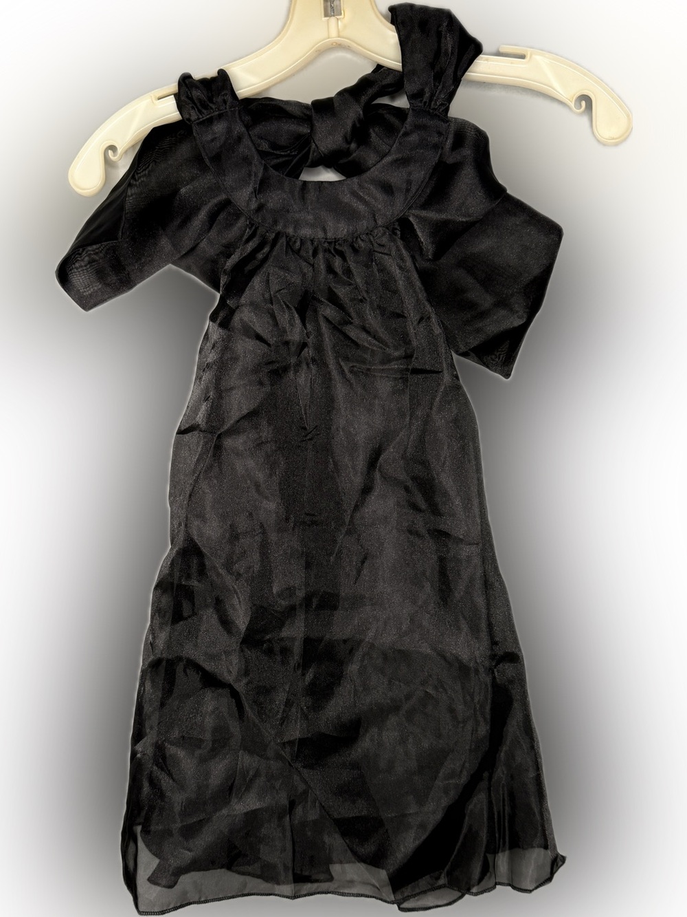 Mable Black Organza Top nwot